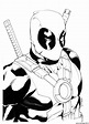 Coloriage Deadpool Hd Colorier Dessin Deadpool à imprimer