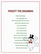 Frosty The Snowman Lyrics Printable