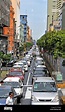 street scene rush hour traffic jam stopper Lima Stock Photo - Alamy