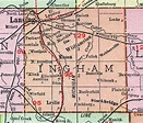 Ingham County, Michigan, 1911, Map, Rand McNally, Lansing, Okemos, Haslett