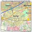 Aerial Photography Map of Fairfax, VA Virginia