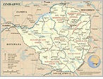 Zimbabwe Maps | Printable Maps of Zimbabwe for Download