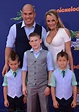 Amber Nichole and Tito Ortiz with kids Jesse, Journey and Jacob at 2015 ...