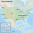 StepMap - Karte Huntsville - Landkarte für USA