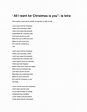 All i want for christmas is you by Milagros Bellido - Issuu