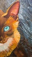 El gato retrato original del gato de la pintura del óleo - Etsy España