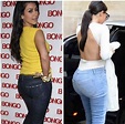 Kim Kardashian antes y después de inyectarse grasa en los glúteos ...
