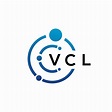 VCL letter technology logo design on white background. VCL creative ...
