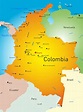 Mapa de ciudades de Colombia - OrangeSmile.com