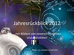 PPT - Jahresrückblick 2012 PowerPoint Presentation, free download - ID ...