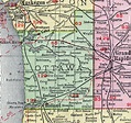Ottawa County, Michigan, 1911, Map, Rand McNally, Grand Haven, Holland ...