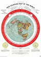 Gleason's New Standard Map of the World [Flat Earth] : circa 1892 by ...