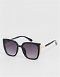 AJ Morgan oversized square sunglasses in black | ASOS