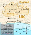 Map Of Surrey Uk | Color 2018
