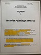 Painting Company Contract agreement painter template - Etsy