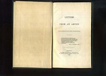 Letters from an artist, sojourning on the Continent. by Horner, Joshua ...