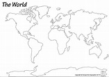 World Map Oceans And Continents Printable | Printable Maps