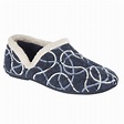 Sleepers Womens/Ladies Karen Knitted Patterned V Sided Slippers ...