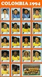 Colombia team stickers for the 1994 World Cup Finals. | World cup ...