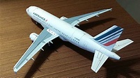 AIRBUS A319 Air France (1/72) paper model - YouTube