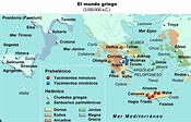 Mapa - El Mundo Griego 3.000 al 500 a.c. [The Greek World Map]