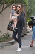 Jessica Biel shows off her sculpted gams in black leggings | Daily Mail ...