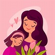 Mothers day illustration design | Free Vector