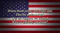 USA National Anthem Lyrics HD - YouTube