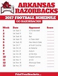Printable 2022 Razorback Baseball Schedule - Printable Schedule