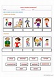 Family Members picture description: English ESL worksheets pdf & doc