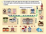 Giving directions game - online presentation