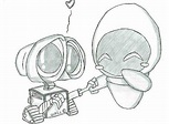 Wall-E y Eva | Walle y eva, Dibujos abstractos a lapiz, Wall e