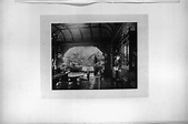 Black and white plate depicting the dining room in the home of ...