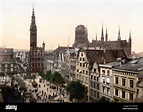 Langen Market and Court House, Danzig, West Prussia, Germany (Gdansk ...