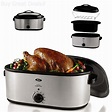 Oster Electric Thanksgiving Turkey Roaster Oven 22 Qt Self-Basting Lid ...