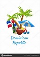 Dominican republic vacation vector illustration. Beach holidays design ...