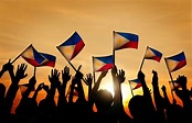 Group of People Waving Filipino Flags in Back Lit | free image by ...