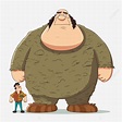 Giant Clipart Giant Cartoon Character Standing Next To Man Vector ...