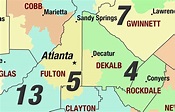 Georgia 2022 Congressional Districts Wall Map by MapShop - The Map Shop