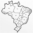 30 Mapas do Brasil para Colorir e Imprimir - Político, Capitais ...