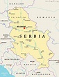 mapa político da sérvia - Stockphoto #14833047 | Banco de Imagens ...