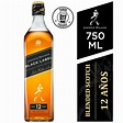 Whisky JOHNNIE WALKER Black Label Botella 750ml | plazaVea - Supermercado