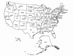 Free Map Of The United States Black And White Printable, Download Free ...