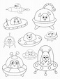Free Printable Alien Coloring Pages for Kids and Adults