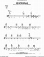 Beatles - Yesterday sheet music (easy) for guitar solo (chords)