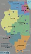 Map of Illinois (Map Regions) : Worldofmaps.net - online Maps and ...