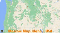 Moscow idaho Map