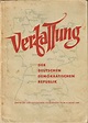 Die Verfassung von 1949 - Das war die DDR