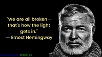 70 Best Ernest Hemingway Love Quotes About Life, Writing | Hemingway ...