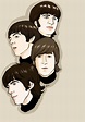 The Beatles en el Arte | Beatles illustration, Beatles drawing, Beatles art